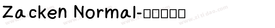 Zacken Normal字体转换